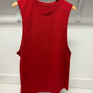 Lululemon Sleeveless Red Men’s Top (Medium)
